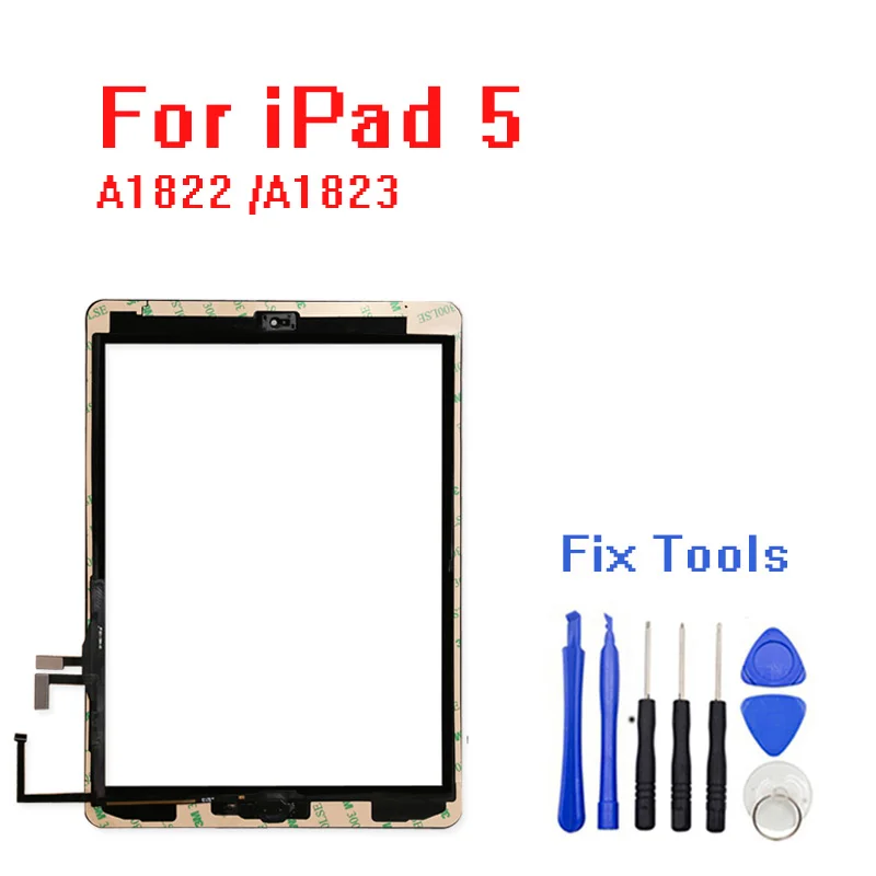 Новый 2017 год A1822 A1823 сенсорный экран для iPad 5 го поколения дигитайзер внешняя ЖК