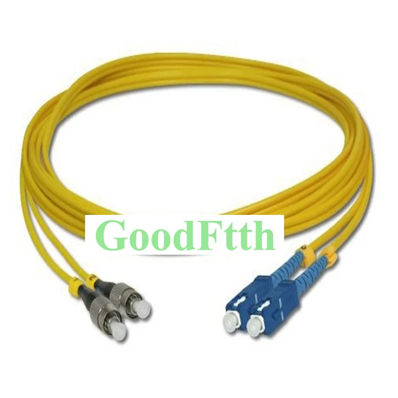 Fiber Patch Cord Jumper Cable SC-FC UPC SC/UPC-FC/UPC SM Duplex GoodFtth 100-500m