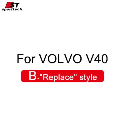 B Replace V40 Углеродное волокно крышка зеркала заднего вида для Volvo S60 V40 V60 XC60 S80 2012-/15 пасты и заменить автомобильные аксессуары - Цвет: B Replace V40