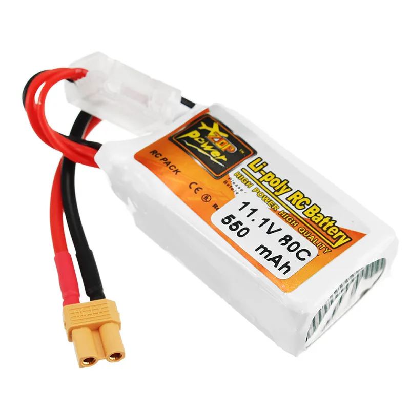 ZOP Power 11.1V 550mAh 80C 3S Lipo Battery Rechargeable XT30 Plug Connector For RC Drones Quadcopter Helicopter Toys Spare Parts | Игрушки и