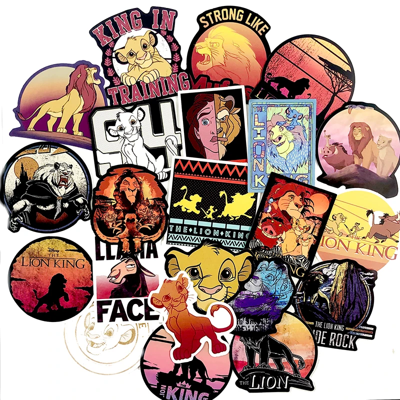 50Pcs European And American Classic Animation Lion Sticker ForDecorative Guitar Skateboard Toy Motorcycle Luggage Suitcase