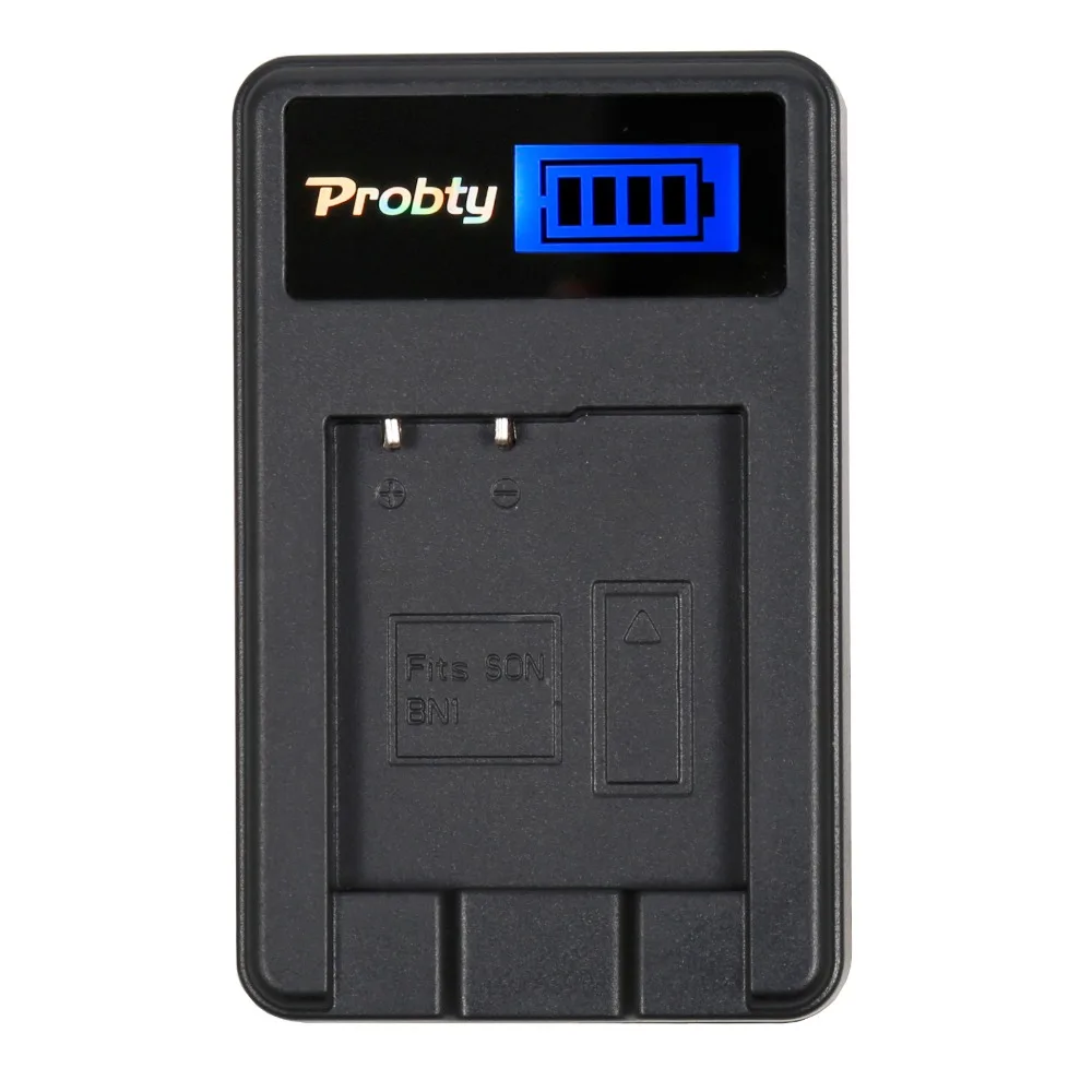 Probty NP-BN1 NP BN1 Камера Батарея + ЖК-дисплей USB Зарядное устройство для SONY