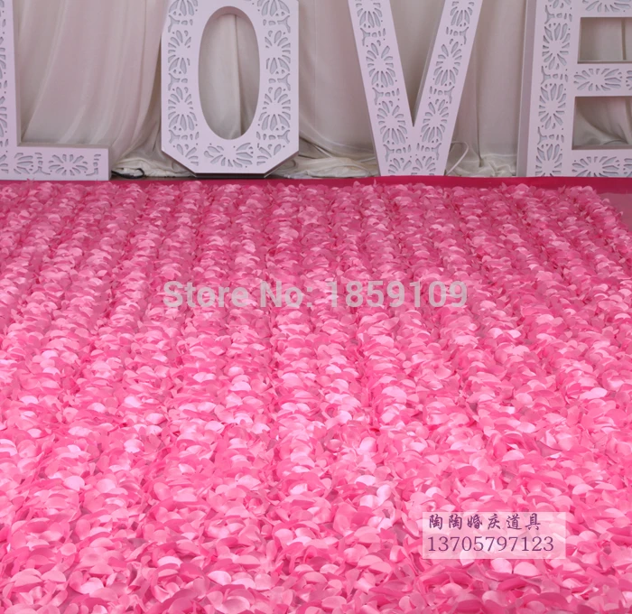 10 м/лот свадебный 3D розовый ковер занавес скатерти реквизит с готовой кромкой |