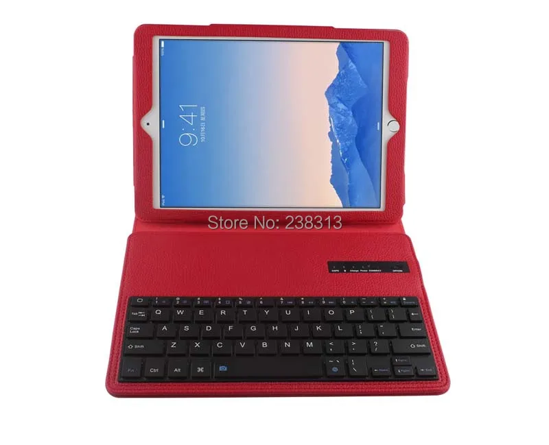 Для Apple ipad Air 2 ipad 6 9,7 дюймов планшет съемный Беспроводной Bluetooth русский/испанский/клавиатура языка иврит+ из искусственной кожи чехол-подставка