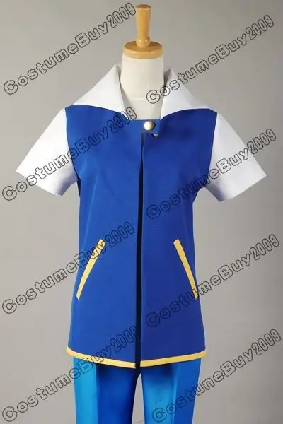 Костюм для косплея Pokemon GO Ash Ketchum Satoshi Сезон 1 костюм на Хэллоуин|cosplay costume|halloween