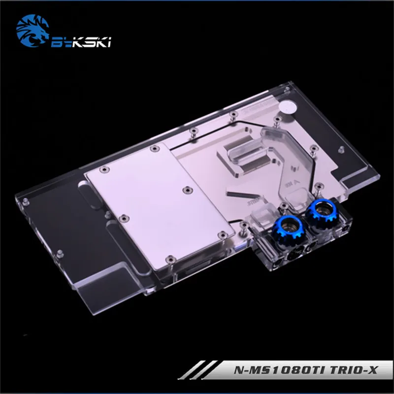 Bykski полный охват GPU водного блока для MSI GeForce GTX 1080Ti Gaming X Trio видеокарта с водяным охлаждением головы N-MS1080TI TRIO-X