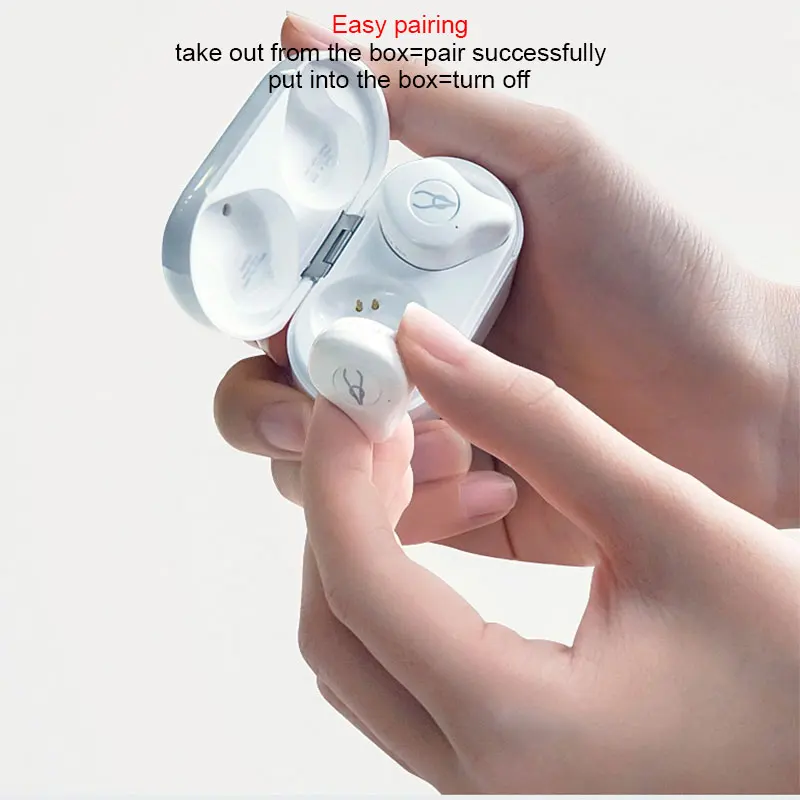 Мини наушники вкладыши TWS с V5.0 Bluetooth True Беспроводной 5 0 Спортивные Наушники Hi Fi
