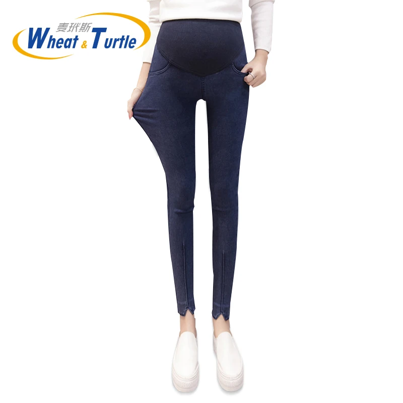 Maternity Jeans For Pregnant Women Pregnancy Winter Warm Jeans Pants Maternity Clothes For Pregnant Women Nursing Trousers