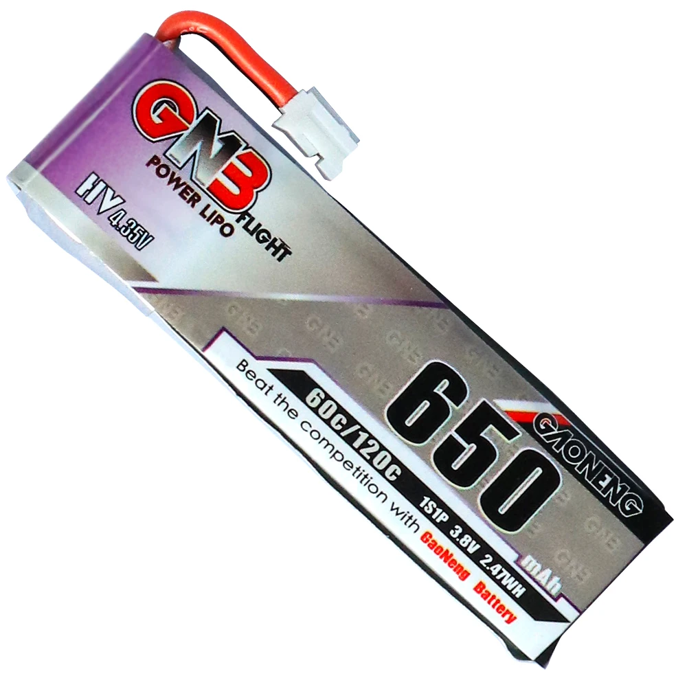 4 шт. Gaoneng 650 мАч 3 8 в 60C HV Lipo батарея PH2.0 разъем для Emax Tinyhawk Happymodel Snapper7 E010 M80S Tiny7 Beta85