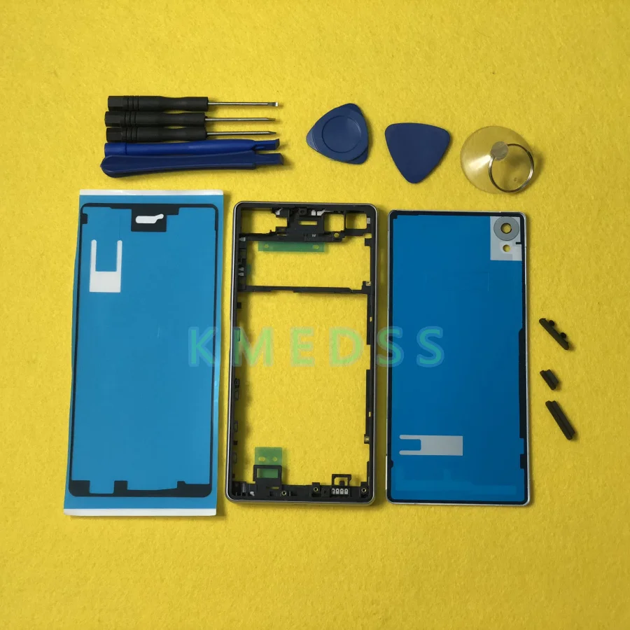 Полный Корпус Замена чехол для Sony Xperia X F5121 F5122 ЖК-дисплей сенсорный экран панели рамка панели с выемкой посередине Батарея дверь задняя крышка+ Инструменты