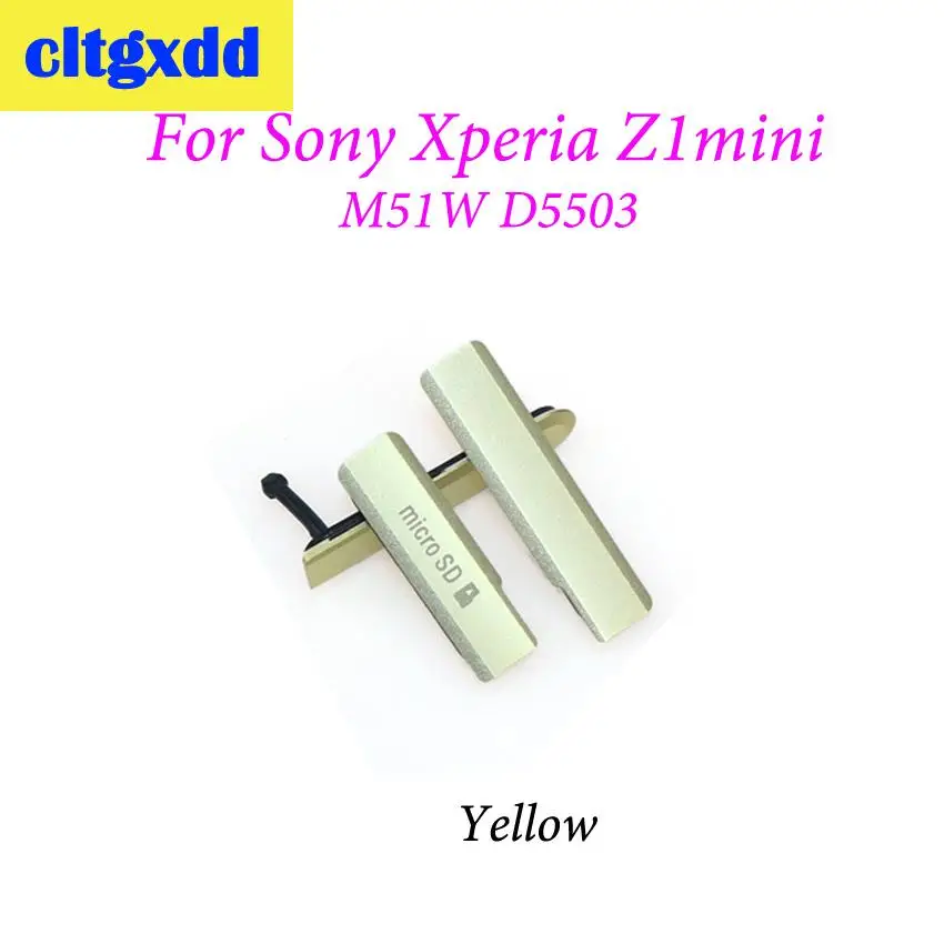 Cltgxdd Micro SD Разъем для SIM-карты разъем USB зарядного порта Крышка блока Sony Xperia Z1mini Z1