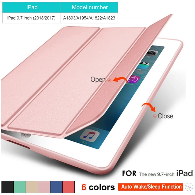 Чехол для iPad 5 го 6 сезона 9 7 2017 2018 модель A1822 A1823 A1893 A1954 мягкий силиконовый +