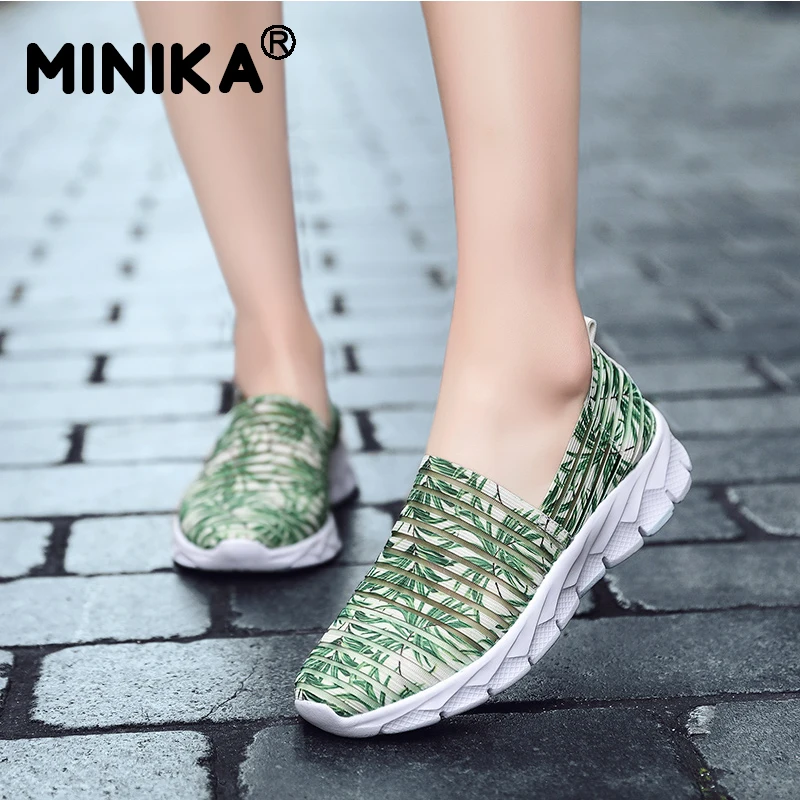 Летние женские кроссовки на платформе Повседневная обувь женская дышащая