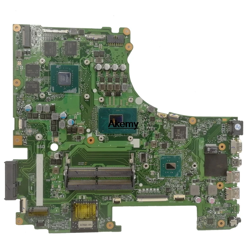Обмен! GL753VD материнская плата для ASUS GL753VE GL753V GL753 тест материнской платы ноутбука OK GTX1050/4 ГБ i5-7300HQ i7-7700HQ