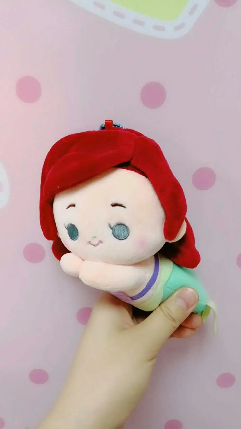 Ariel EMS 100/лот 10 см Белоснежки и Рапунцель Alice Belle Tinkerbell Фея Ариэль принцесса плюшевые кулон рисунок - Цвет: Ariel