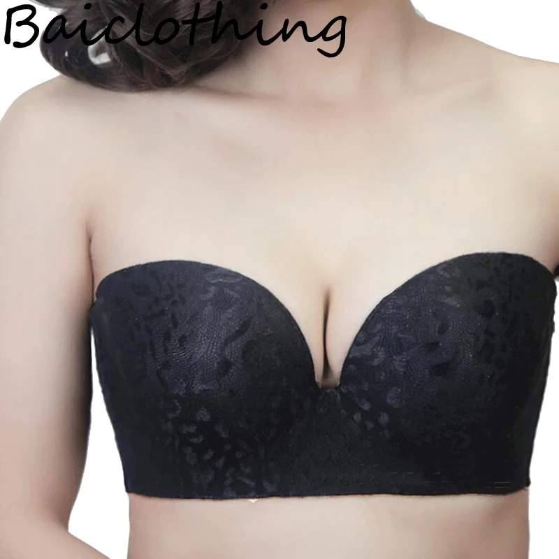 Бюстгальтер женский бесшовный на косточках пуш-ап с эффектом 32 34 36 38 40 42 44 B C D 1/2 |