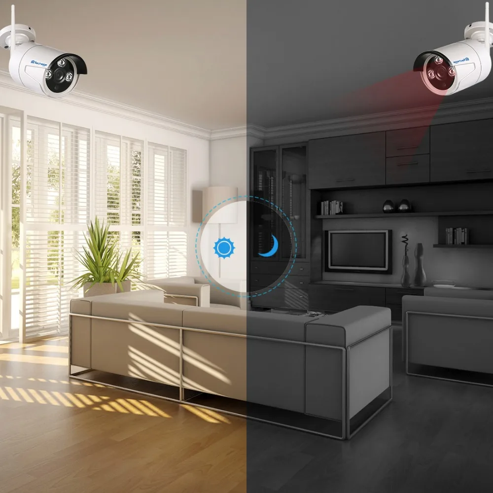 Techage plug & play 8ch 960 P 1.3mp HD Беспроводной NVR CCTV Системы Открытый P2P Wi Fi IP Камера