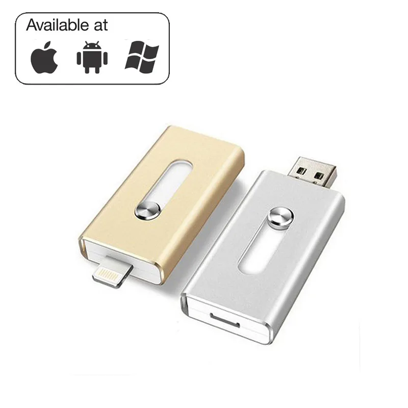 Флеш накопитель Vicsoul 3 в 1 USB 0 для iPhone/Android 16 ГБ 32 64 128 Usb OTG внешний Type C|USB