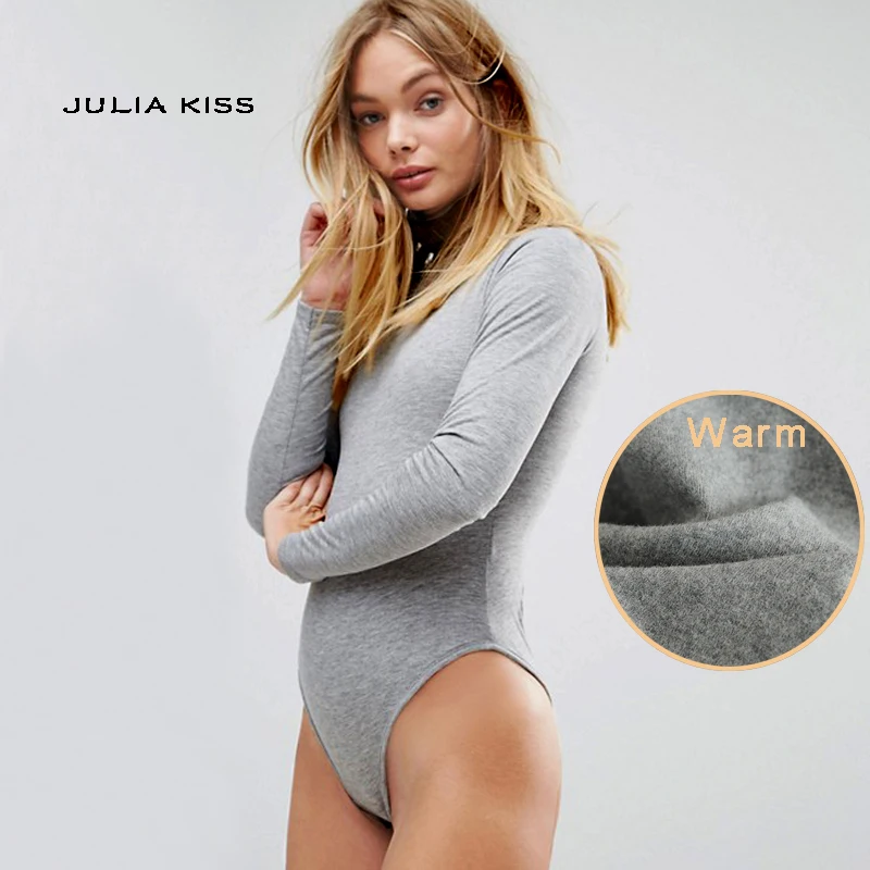

Autumn & Winter Wear Women Turtleneck Long Sleeve Warm Bodysuits