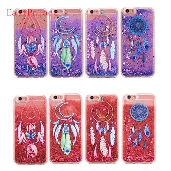 3D Kawaii Мультфильм Ловец снов Quicksand светлый блестящий чехол для IPhone X XS 8 7 6 S 6s Plus plus