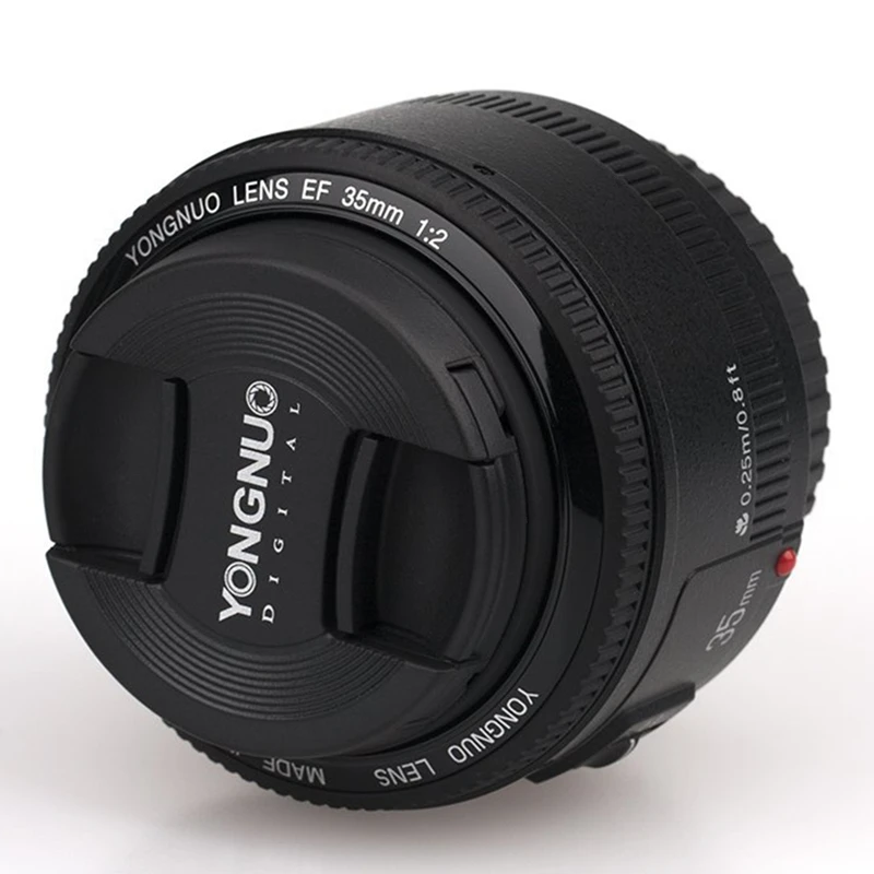YONGNUO 35mm YN35mm F2 Lens 1:2 AF / MF Wide-Angle Fixed/Prime Auto Focus For Canon Nikon Camera | Электроника