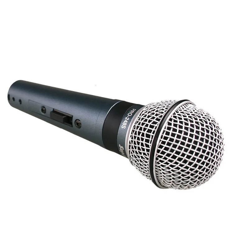 Портативный микрофон Superlux PRO248S vocal dynamic подходит для выступлений в реальном