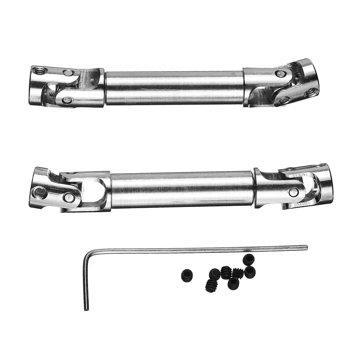 2 шт. обновленные детали серебряный металлический приводной вал для WPL HengLong 1/16 RC