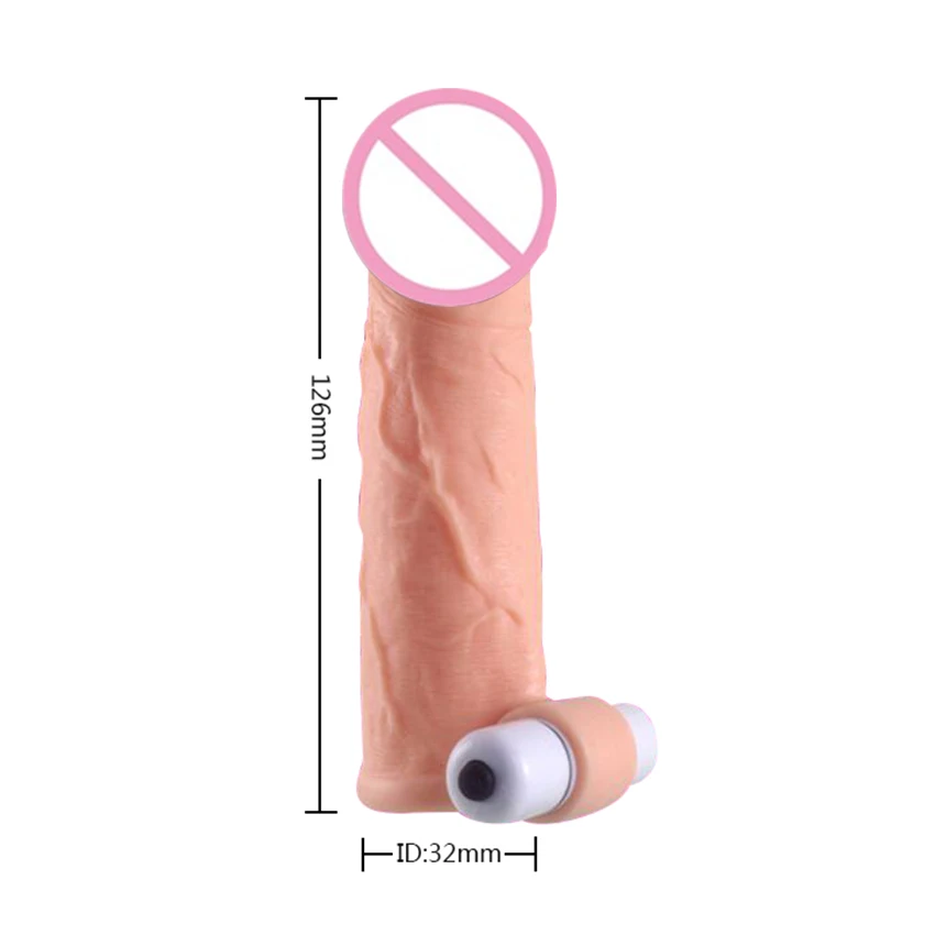 Презервативы для пениса вибрирующий увеличитель фаллоимитатор удлинитель