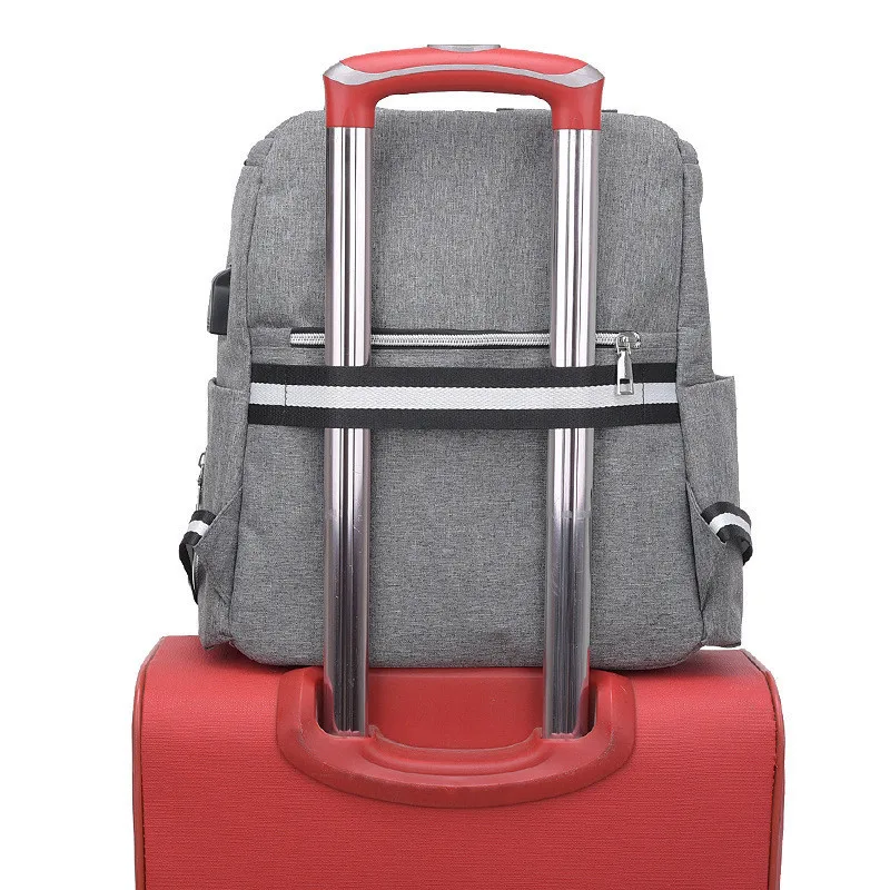 Новый вместительный дорожный рюкзак с USB интерфейсом сумка для детских