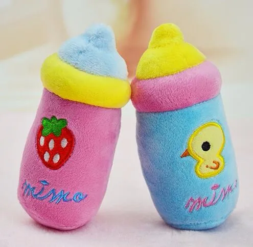 Игрушки для собак для маленьких и больших собак, кошек, 1 шт., игрушки для домашних животных, плюшевые бутылки для молока, дизайнерские жевательные игрушки для щенков, товары для собак, скидка 20
