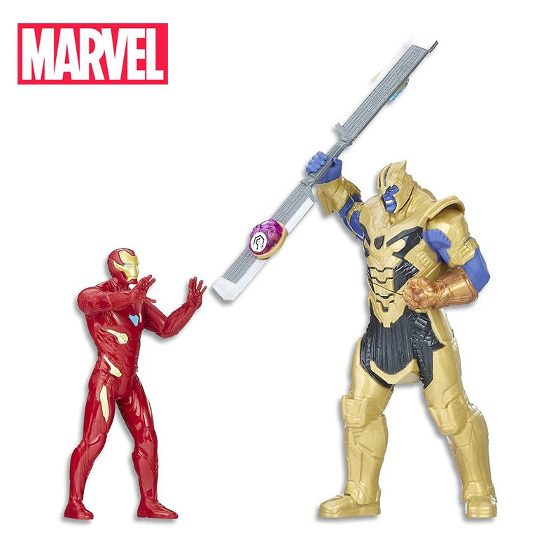 13-19 см Hasbro Игрушка Марвел электронные Мстители Бесконечная война Железный человек против Таноса игрушечный Боевой набор фигурка Марвел Коллекция Модель игрушки