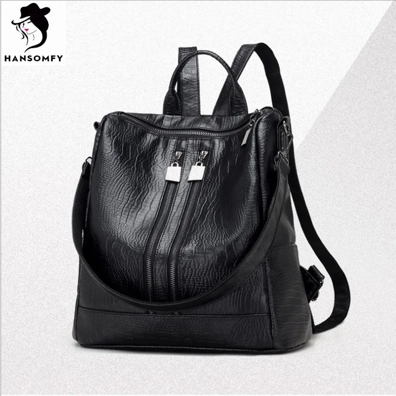 Свет Досуг дорожная сумка двойная молния личности рюкзак большой емкости