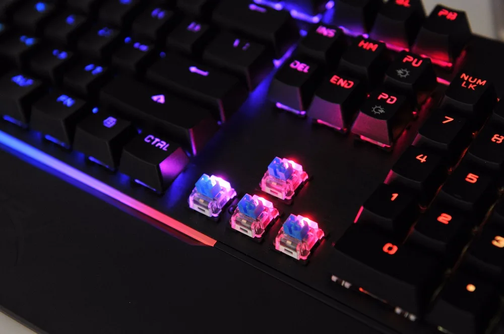 Механическая игровая клавиатура KINGSTON HyperX Mars RGB регулируемая клавиша цвет фона и