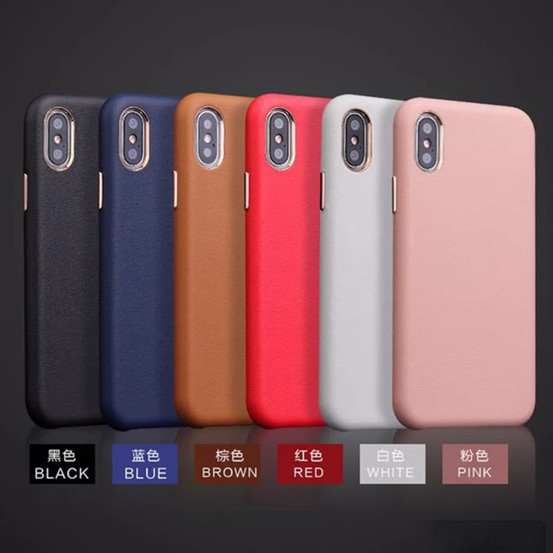 BFOLLOW PU Leather Case for iPhone XS Max / XR X 6 6S 7 8 Plus Luxury Back Cover Vintage Coque 10 Black Red |