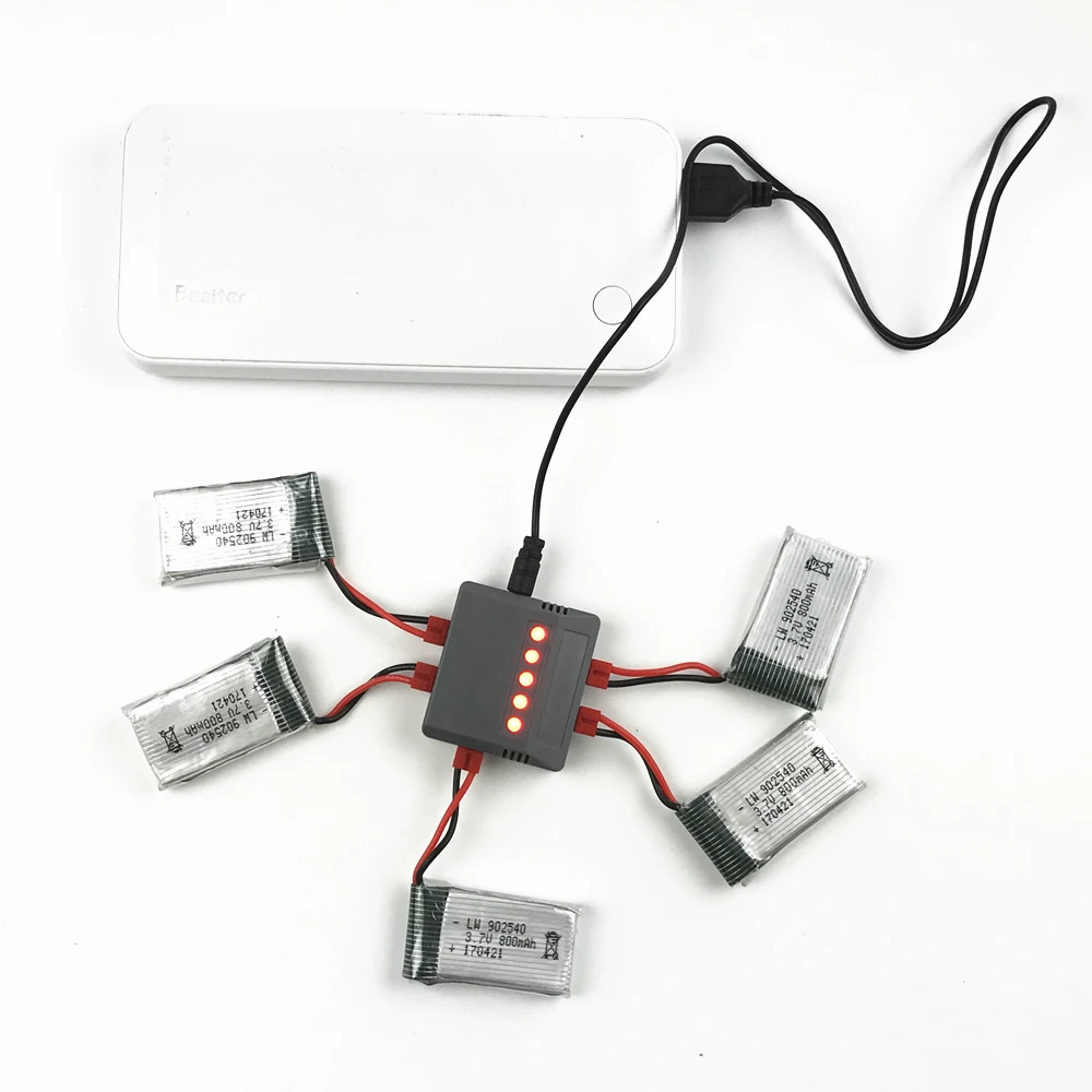 Limskey 800mAh 3,7 V LiPo батарея+ USB зарядное устройство для SYMA X5C X5 X5SW X5HW X5HC RC Дрон Квадрокоптер запасные части батареи