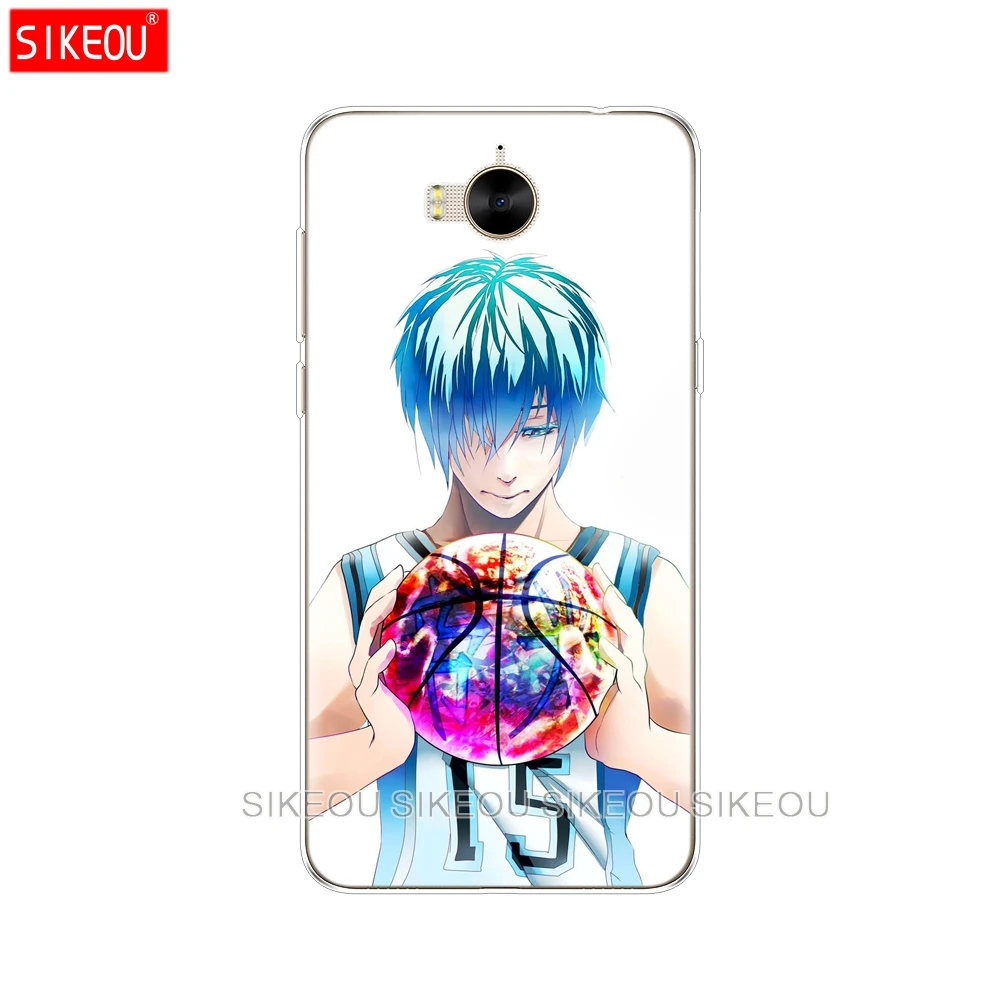 Силиконовый чехол для телефона huawei Y3 Y6 Y5 2 II 2017 nova 3e 2s LITE plus Kuroko no Basket kawaii Tetsuya