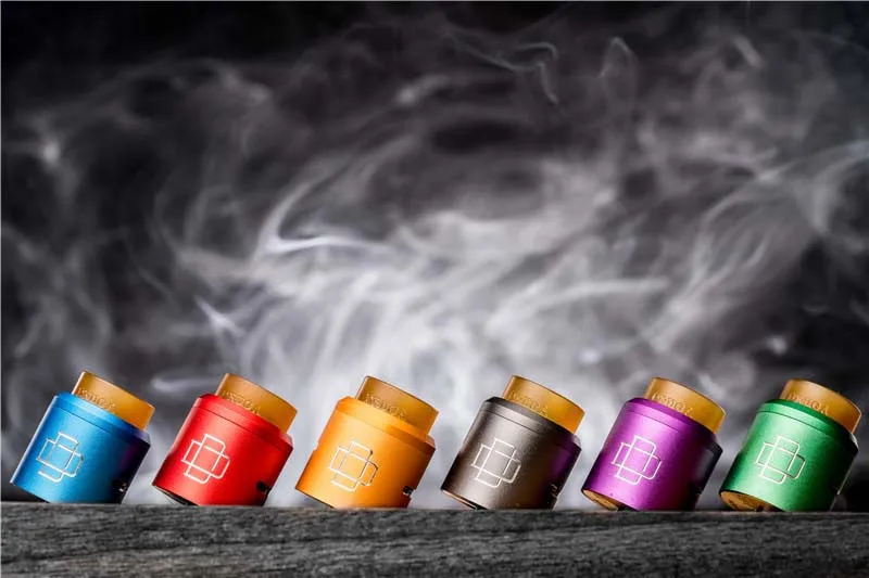 Augvape Druga Rda атомайзер бак 24 мм с двойной катушкой 24 К позолоченный Дека Derlin 810 капельный наконечник Vape танк электронная сигарета Атомайзер