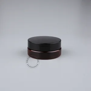 Флакон для маски для лица, 50x50 г, из янтарного пластика, 50 куб. См, коричневые косметические контейнеры с крышкой, бесплатная доставка