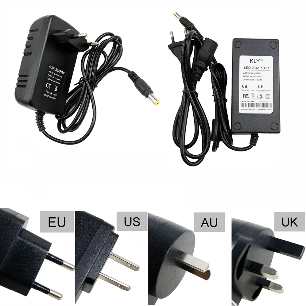 Лучшее качество 110 V-240 V DC/DC 12V led трансформаторы 1A 2A 3A 6A 8A светодиодный драйвер Питание адаптер для Светодиодные ленты светильник IL