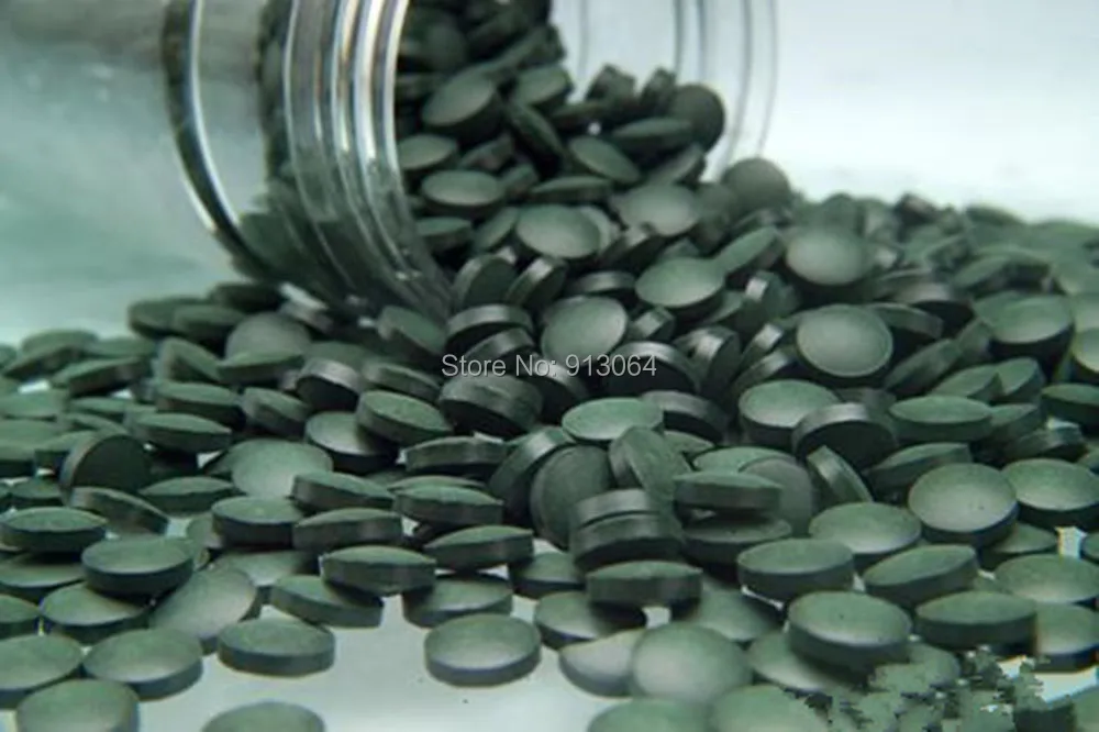 Export quality 0.25g*800pill Anti-fatigue Anti-radiation Enhance-immune  natural organic Spirulina Tea Tablet  rich vitamin