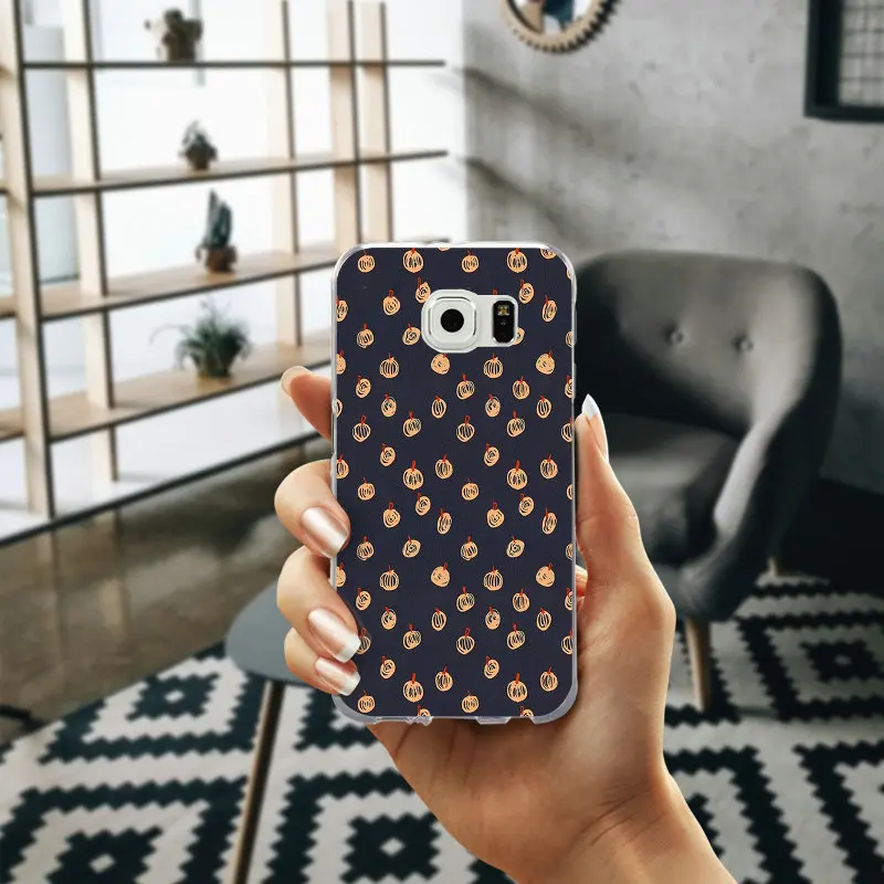 Хэллоуин трюк или лечения тыква летучая мышь Мягкие TPU Чехлы для Samsung Galaxy Note 2 3 4 5 8