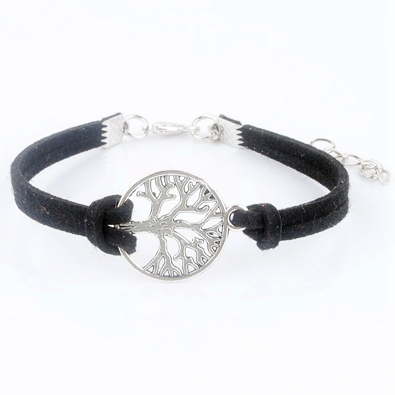 Friendship Gift Hand-woven love tree of life charm Korean Velvet bracelet Fashion Jewelry XY160349 | Украшения и аксессуары
