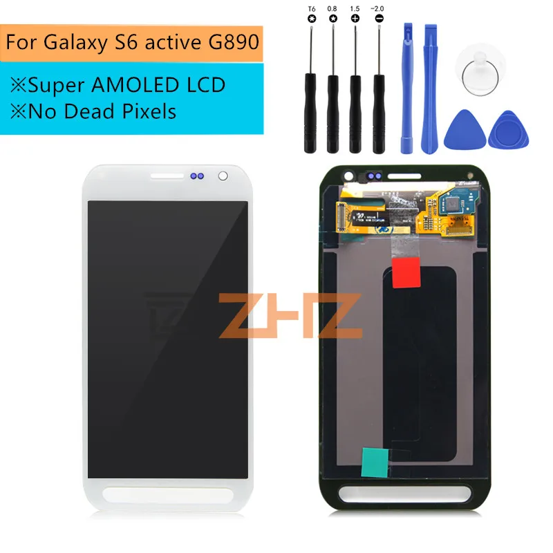 ЖК дисплей с сенсорным экраном и дигитайзером в сборе для Samsung Galaxy S6 active G890 G890A