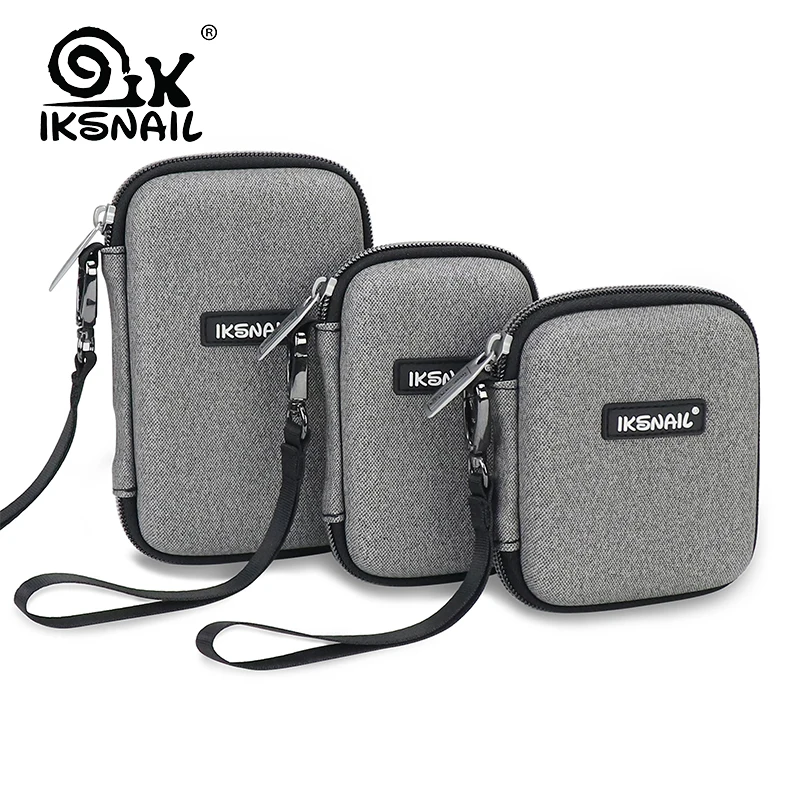 

IKSNAIL Digital Case Protect Bags Box For WD Hard Drive Multi-size Power Bank USB Cable Charger External Hard Disk Pouch Case