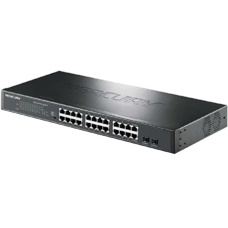 Сетевой коммутатор 26 портов 2 SFP 24 poe 250 Вт 1000 Мбит/с переключатель VLAN IEEE802.3af/at Max PoE