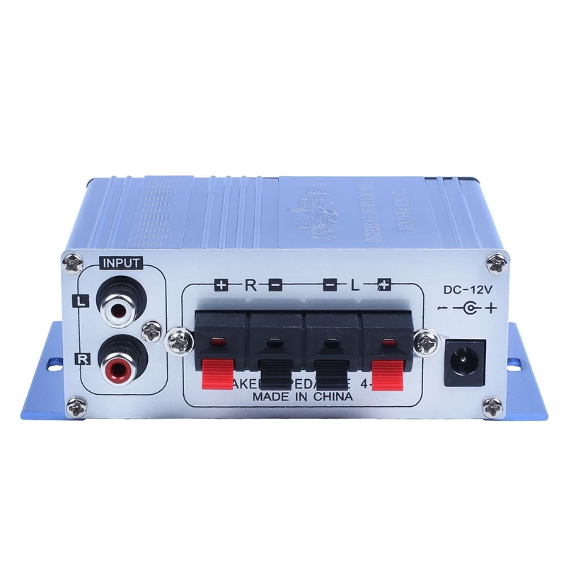 Новый автомобильный усилитель 12 В HiFi мини 2CH цифровой стерео мощности 3 5 мм аудио