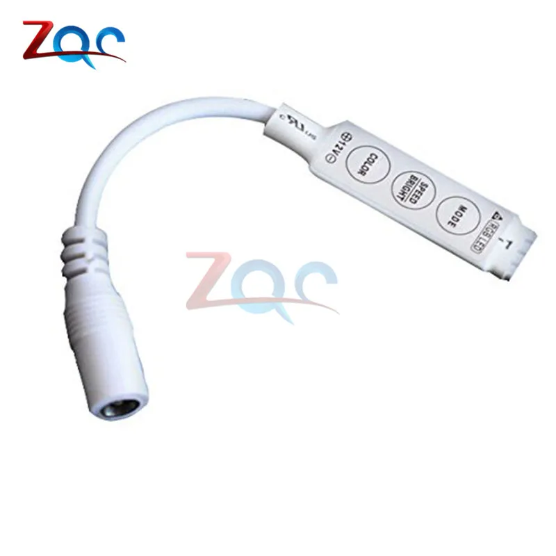 3-кнопочный регулятор света яркости Усилитель RGB 5050 3528 5630 5730 Светодиодная лента 12