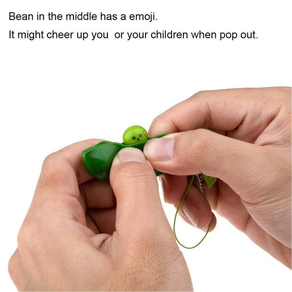 Funny Magic Extrusion Bean Toy antistress balls with phone Key Chain Decompress Beans Toys Antistress Novelty Relax | Игрушки и хобби