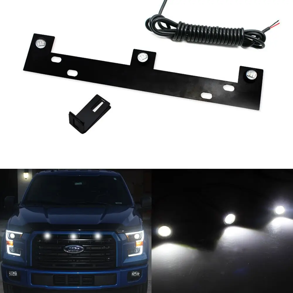Для Ford 2009- F150 SVT RAPTOR Средний Светодиодный свет белый желтый свет автомобиля декоративный свет автомобиля Свет 12v 6000k