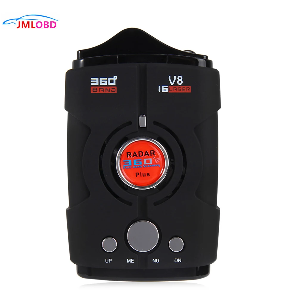 

New V8 360 Degree Car Radar Detector 16 Band Russia/English version LED Display Anti Radar Detector XK NK Ku Ka Laser V 8